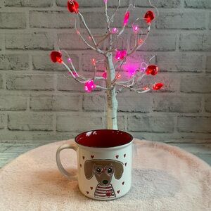 Spectrum Ceramic 18oz. Dachshund Double Sided Valentine Mug